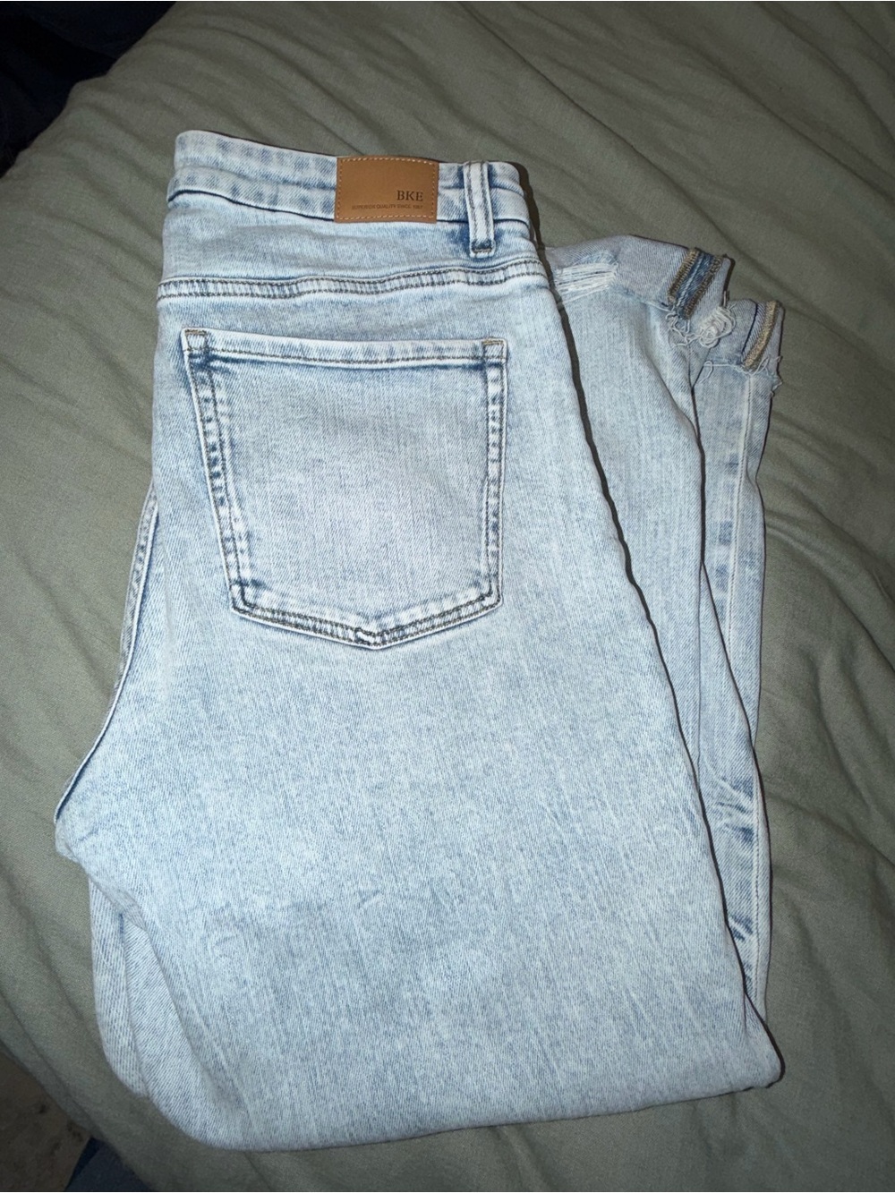 Parker Cropped Wide Leg Cuffed Stretch Jeans - 31x28